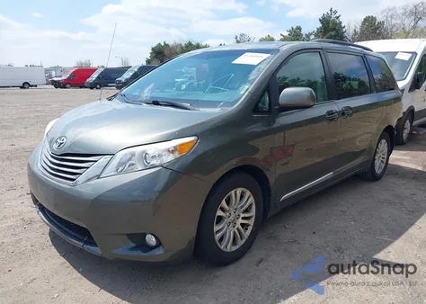 2012 Toyota Sienna Xle V6 8 Passenger из США, поврежденный, VIN 5TDYK3DC0CS221618